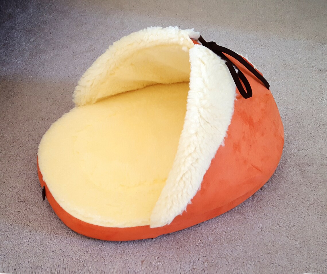 Giant Slipper Shoe Cat Bed in Orange With Matching Catnip Toy Etsy