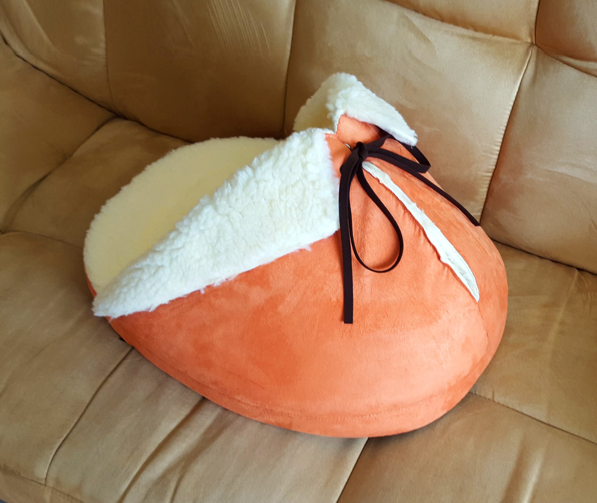 Giant Slipper Shoe Cat Bed in Orange With Matching Catnip Toy Etsy
