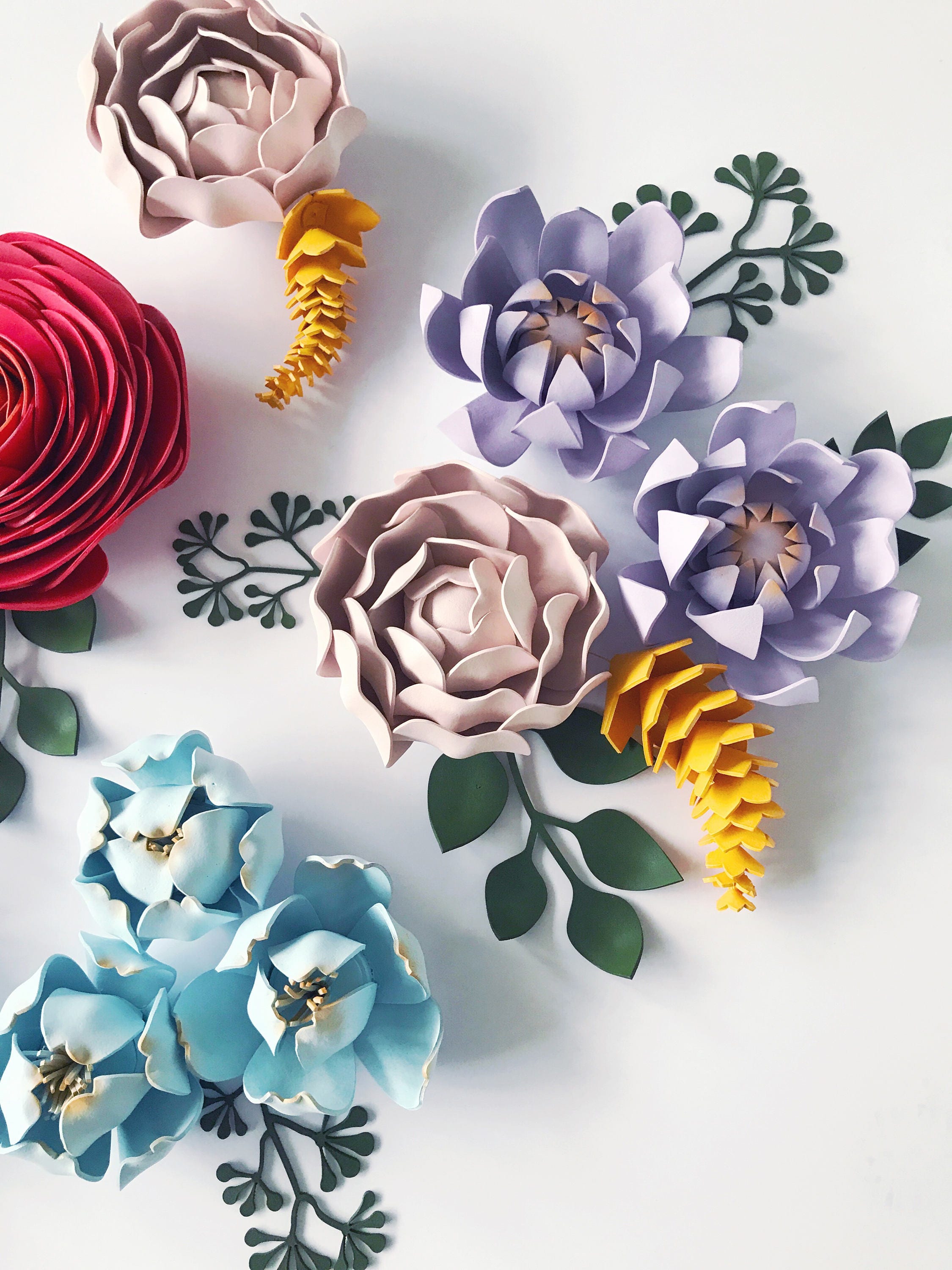 Set of 20 Large Foam Flowers Gaint Foam Flowers Flowers Etsy