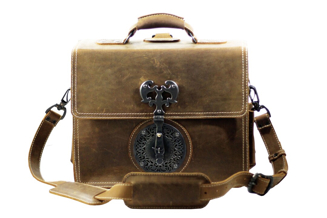 Hand Made Leather Briefcase Etsy
