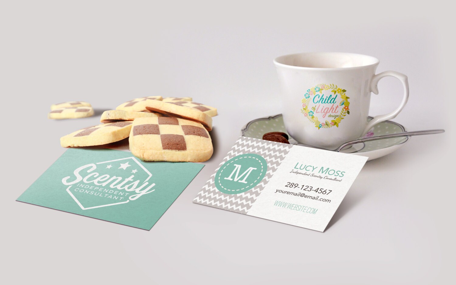 AUTHORIZED SCENTSY VENDOR Business Cards Custom Business