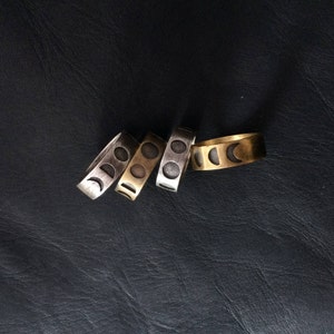 Mond Phasen Ring - Hexen Schmuck - Sternzeichen Schmuck - Kalestial Ring - Göttin Ring - Hexen Schmuck - Beste Freundin Geschenk - Gothic Ring - Silber