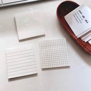 White, Lined, & Grid Sticky Notes