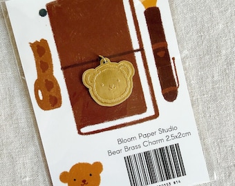 Bear Brass Charm