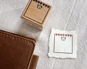 Coil Notebook Memo Wooden Stamp