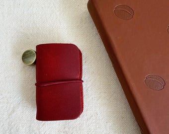 Mini Leather Journal (Red)