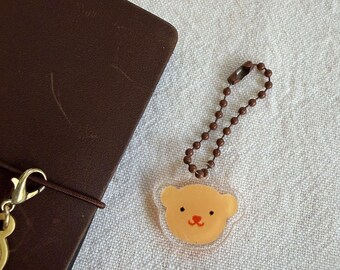 Vanilla Bear Acrylic Charm