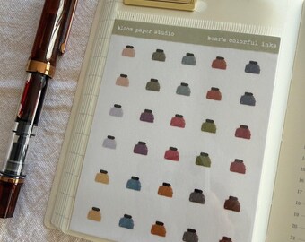 Bear's Colorful Inks Stickers