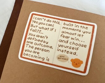 Bear's Imposter Syndrome Die Cut Sticker