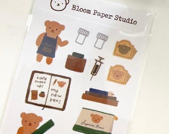 Stickers pour carnet de notes Bear's Stationery