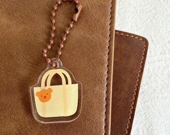 Teddy Charm Planner Bag Acrylic Charm