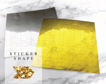 Gold and Silver Foil Arrow Stickers
