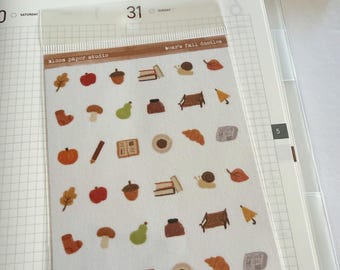 Bear's Fall Doodles Stickers