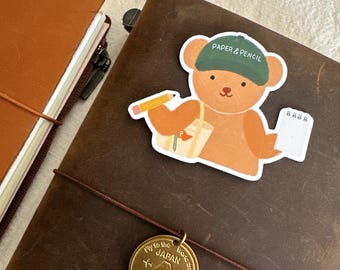 Paper & Pencil: Teddy Die Cut Sticker