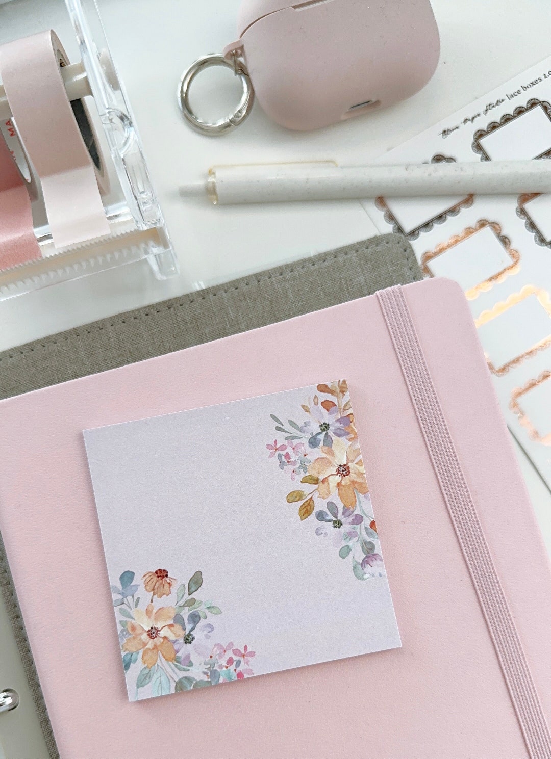 Floral Sticky Notes 11.0 - Etsy