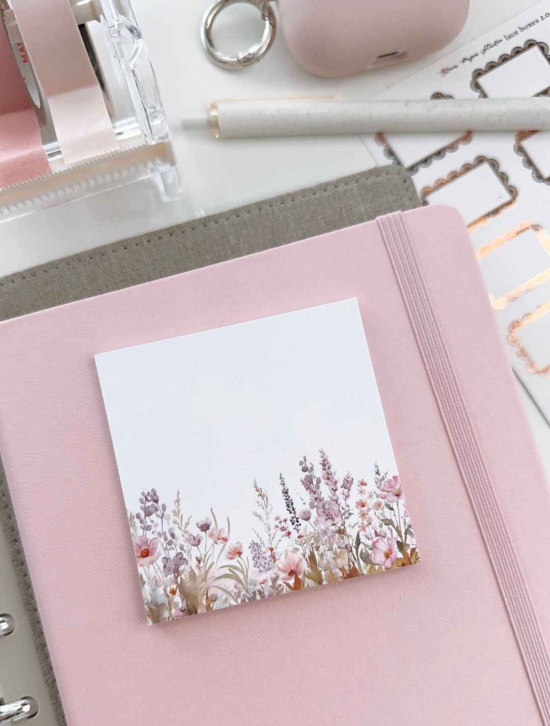 Floral Sticky Notes 7.0 - Etsy