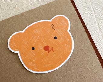 Erreur système : autocollant ours découpé