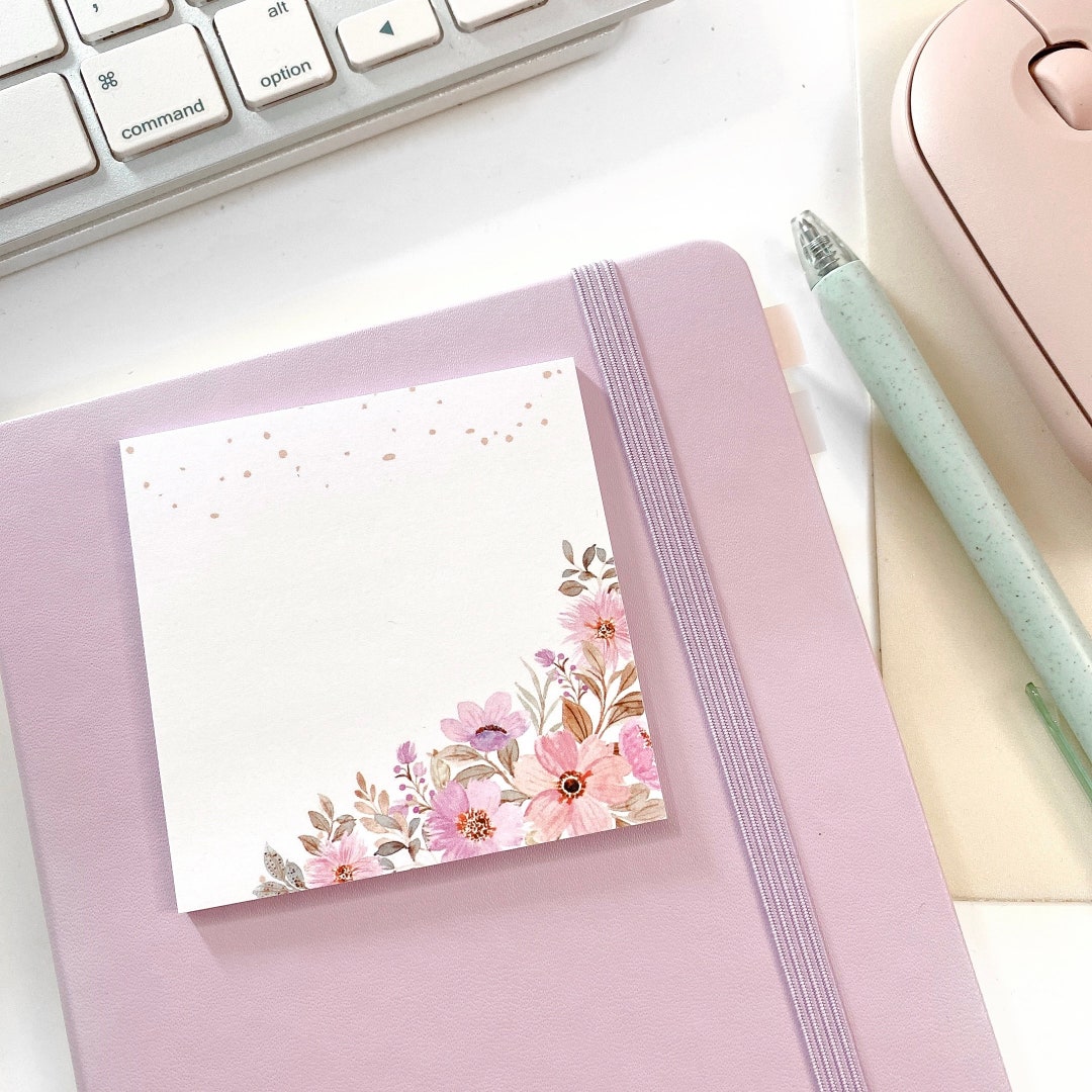 Floral Sticky Notes 1.0 - Etsy