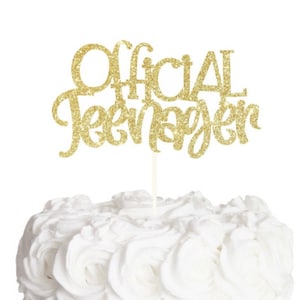 Official Teenager Cake Topper, 13 Birthday Cake, Official Teen, Finally Thirteen, Teenager Party, Teen Party Decorations!