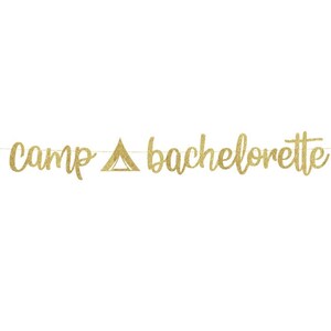 camp bachelorette banner, Mountains & Mimosas banner, glamping bachelorette, weekend in the woods, cabin bachelorette, lake bachelorette