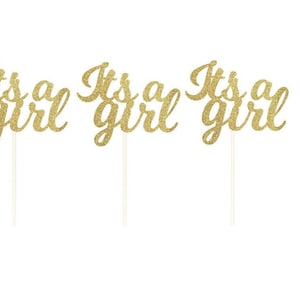 Gender Reveal It&#39;s a girl Cupcake Topper! Gender Reveal Cupcake, Baby Shower, Boy or Girl? Cupcake, boots or bows?, boy or girl?, he or she?