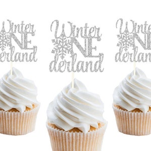 Winter ONEderland cupcake topper, onederland 1st birthday, winter birthday, Winter Wonderland, onederland girl, onederland boy!