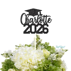 2026 Graduation Centerpiece, Class of 2026, Custom Name 2026, Personalized Graduation 2026 centerpiece, Graduation table decor image 1