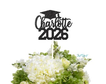2026 Graduation Centerpiece, Class of 2026, Custom Name 2026, Personalized Graduation 2026 centerpiece, Graduation table decor