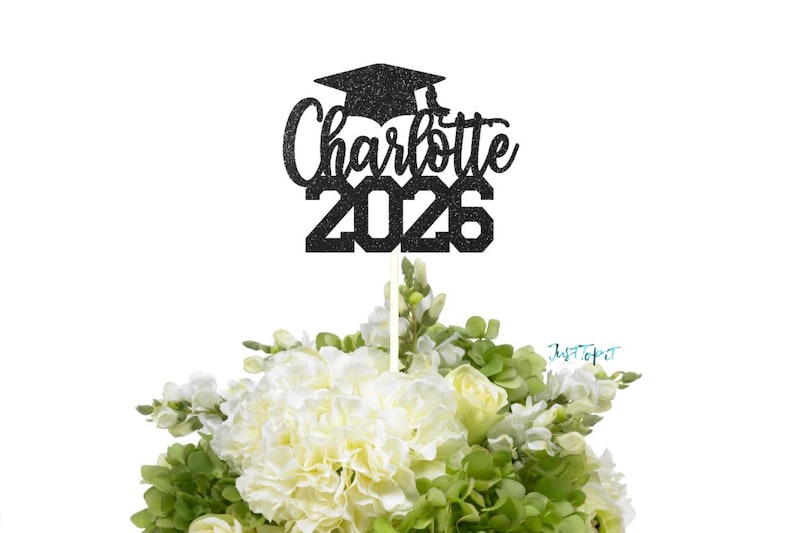 2026 Graduation Centerpiece, Class of 2026, Custom Name 2026, Personalized Graduation 2026 centerpiece, Graduation table decor image 1