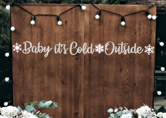 baby its cold outside baby shower, winter baby shower sign, Christmas Baby, baby its cold outside sign, Snow baby, Pink bow baby