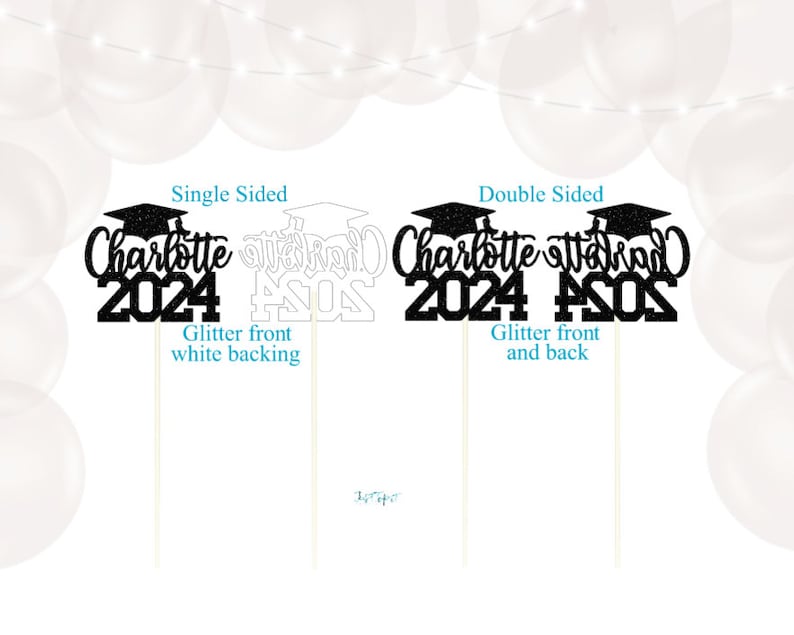 2024 Graduation Centerpiece, 2024 Centerpiece, Class of 2024, Custom Name 2024, Graduation, Graduation centerpiece, Senior 2024 image 4