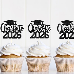 Graduation Topper 2026, 2026 Cupcake Toppers, Graduation Cupcake, Graduation gift, Graduation party decorations, Senior 2026, Class of 2026