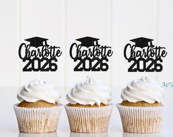 Graduation Topper 2026, 2026 Cupcake Toppers, Graduation Cupcake, Graduation gift, Graduation party decorations, Senior 2026, Class of 2026