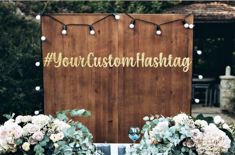 Personalized Banner Graduation Banner Your Custom Hashtag Bridal Shower Banner Your Custom Text Banner Wedding Banner! Birthday Banner