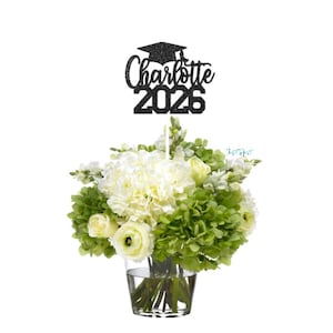 2026 Graduation Centerpiece, Class of 2026, Custom Name 2026, Personalized Graduation 2026 centerpiece, Graduation table decor image 2