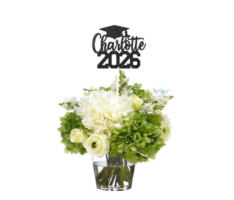 2026 Graduation Centerpiece, Class of 2026, Custom Name 2026, Personalized Graduation 2026 centerpiece, Graduation table decor image 2