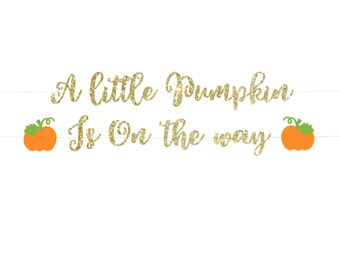 AmazingSpark Little Pumpkin Babyparty-Dekoration – 15 Stück Set Mit Banner, Laternen & Fächern