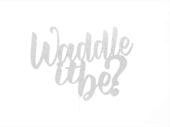 Waddle it be Cake Topper, Penguin Gender Reveal Cake Topper, Waddle it be Baby Shower, Waddle it be Goose Theme,  Our Little Turkey!