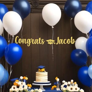 Custom congrats graduation banner, Graduation Garland, Graduation 2026, Graduate Gift, Personalized Name Grad Banner, Class of 2026 sign image 8
