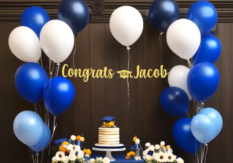 Custom congrats graduation banner, Graduation Garland, Graduation 2026, Graduate Gift, Personalized Name Grad Banner, Class of 2026 sign image 8