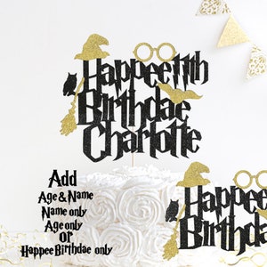 Wizard inspired Cake Topper, magical party, wizard cake topper, magician, Magical School Wizard Cake, wizard party