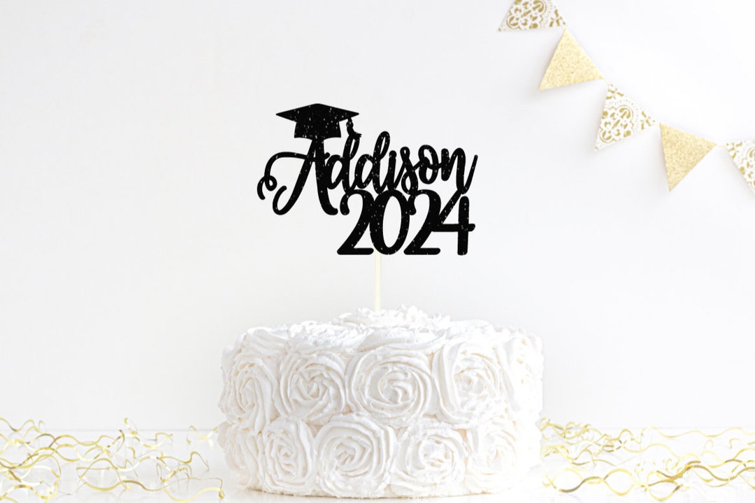 2024 Graduation Cake Topper, Finally Graduation Cake Topper, 2024 Cake