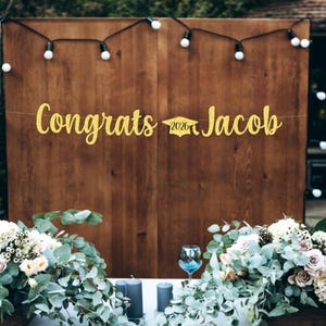 Custom congrats graduation banner, Graduation Garland, Graduation 2026, Graduate Gift, Personalized Name Grad Banner, Class of 2026 sign image 6