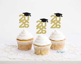 2026 Graduation Cupcake Topper, 2026 Cupcake Topper, Graduate table decor, 2026 Graduate, Graduation Party, 2026 Graduation decoration