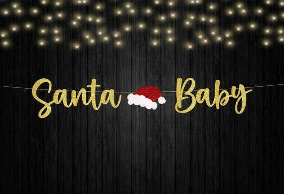 Santa Baby banner, Santa Baby shower, Winter baby, First Birthday Christmas, Baby its cold outside, Santa Baby sign, Winter wonderland