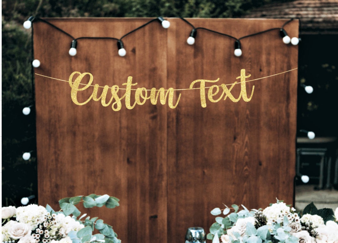 Custom Banner, Your Custom Text Banner, Personalized Banner, Graduation