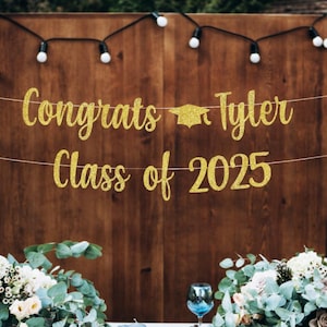 Graduation Banner, Custom Congrats Graduation Banner, Graduate Banner, Graduation 2025, Congratulations, Personalized Grad Banner!