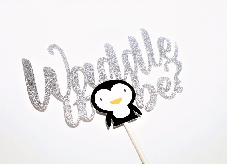 Waddle It Be Cake Topper Penguin Gender Reveal Cake Topper - Etsy