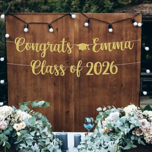 Graduation Banner, Custom Congrats Graduation Banner, Graduate Banner, Congrats Party Sign, Congratulations, Personalized Grad Banner!