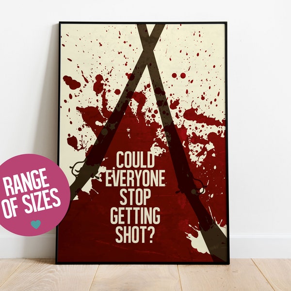 Lock Stock and Two Smoking Barrels, minimalist movie poster, movie quotes, Guy Ritchie movie art, movie prints, alternative movie poster